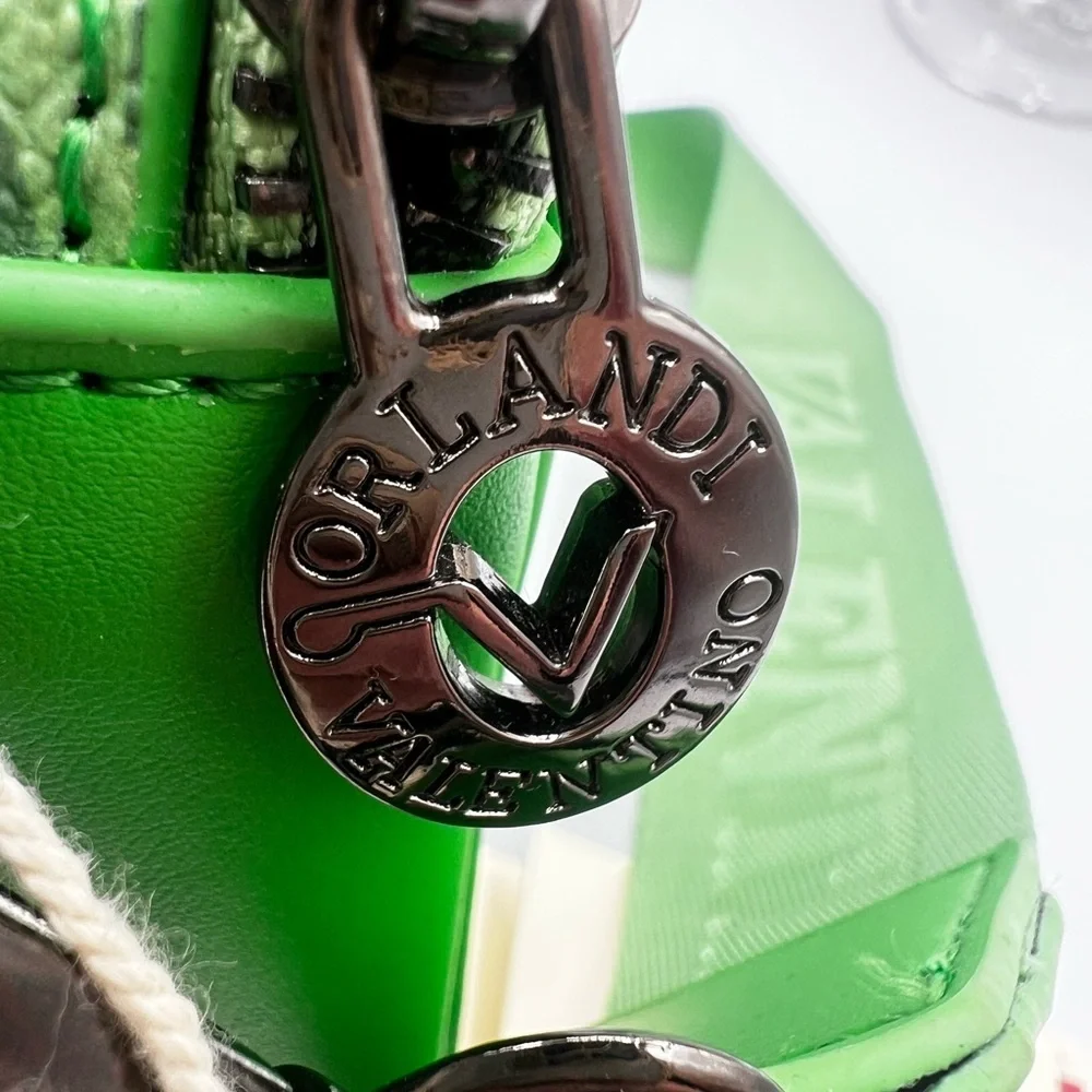 Valentino Orlandi Vivid Green Crossbody Bag